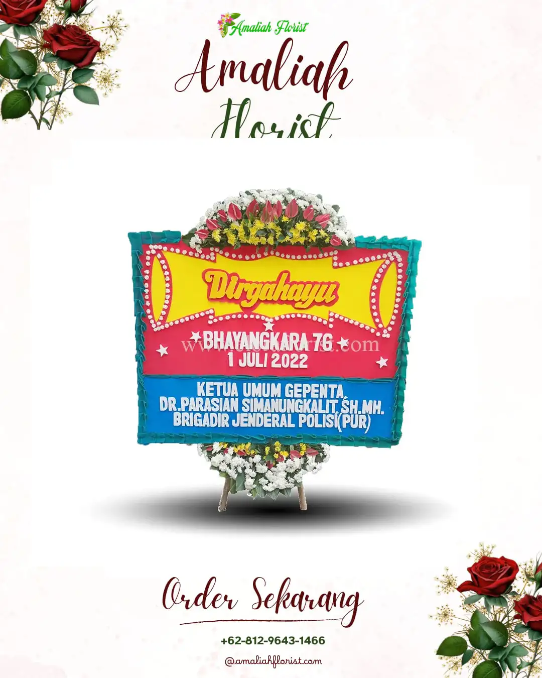 Papan Bunga HUT Ulang Tahun Tanjunganom